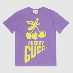 NWT Gucci Cherry T-shirt Purple Size S